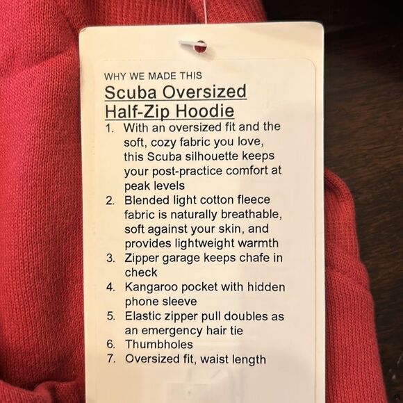 NWT ⚡️ lululemon Scuba Oversized Hoodie - Vintage Rose XL/XXL - Sold Out Online - Picture 4 of 5